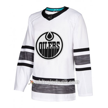 Män Ishockey Edmonton Oilers tröja Blank Vit 2019 All-Star Adidas Authentic